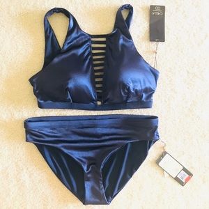 Calia bikini set, blue shimmer suit! Brand new!
